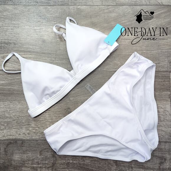 Yonique Triangle Bikini Swimsuit Size M - Picture 3 of 7